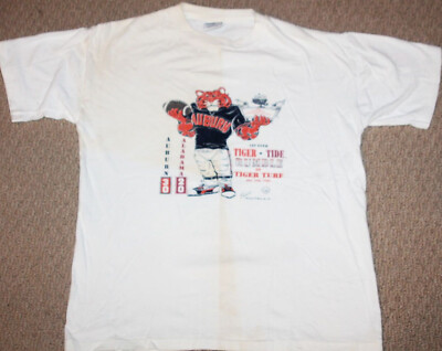 Vintage 1989 Auburn Tigers vs Alabama SEC Football Iron Bowl Jordan-Hare  T-Shirt