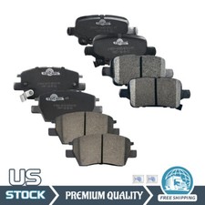 Front & Rear Disc Ceramic Brake Pads Set For Chevrolet Cruze Volt Bolt EUV LT