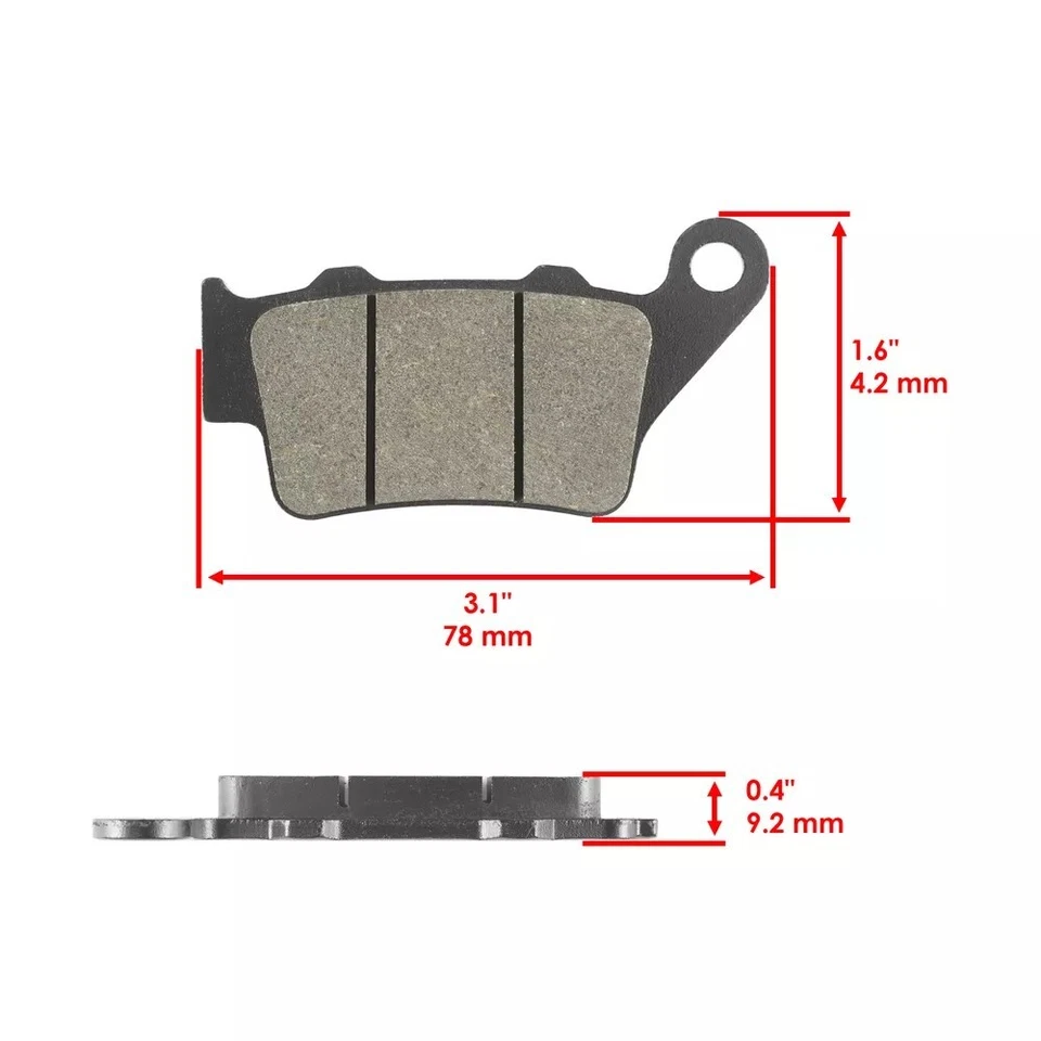 Pastillas de freno delanteras y traseras Caltric para BMW G650GS G650 GS ABS 2010-2016 Foto 2 de 4