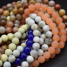 Jade Gemstone Round Beads - 10mm - 14" Strand, for Jewellery Making