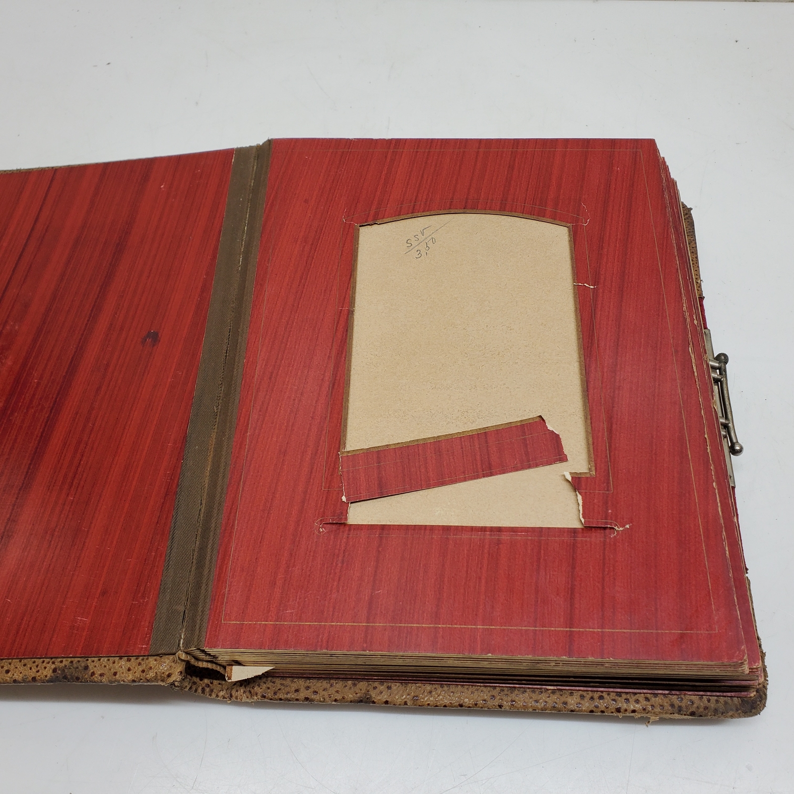 Antique Leather Empty Photo Album eBay