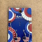 I Am Limited Edition American Flag Heart Shaped Necklace Earring Set New In Pack — photo 4