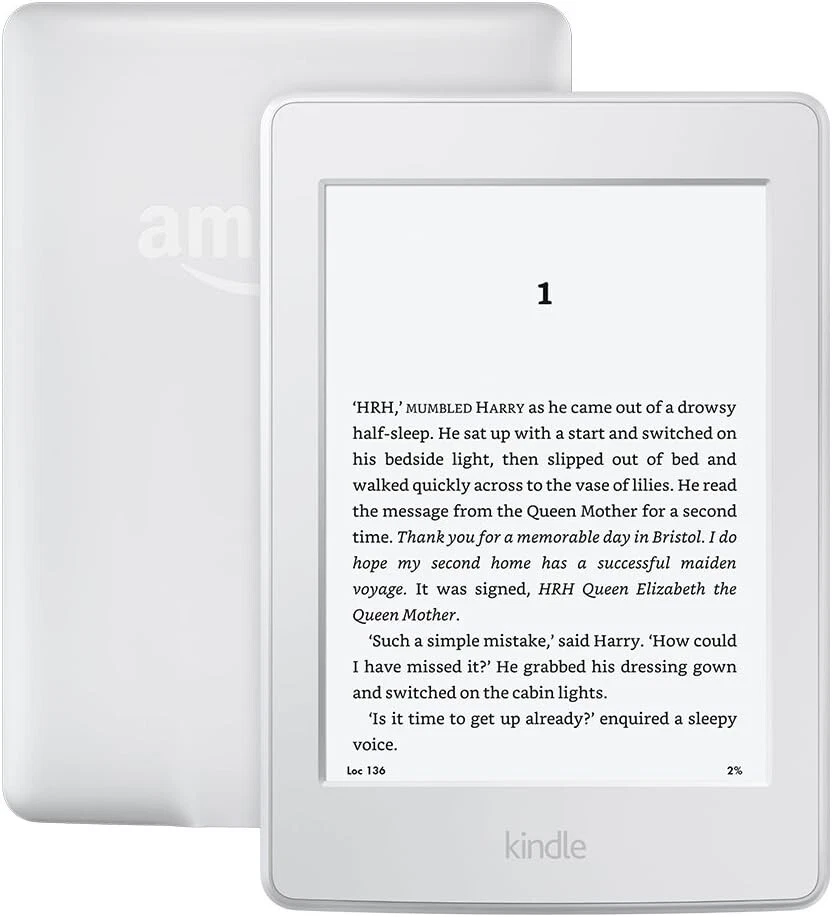 Amazon Kindle Paperwhite 7th Generation 4GB, 6” Display Built-in Light, White - Image 2 of 2
