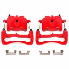 PowerStop Red Calipers with Brackets for 00-04 Cadillac DeVille Front - Pair