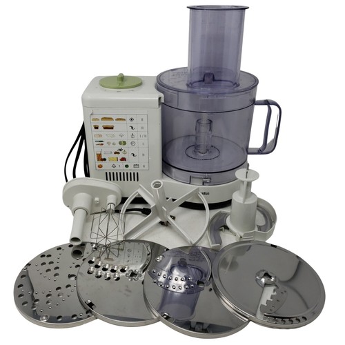 BRAUN 4259 Food Processor With Attachments And Several Blades WORKS eBay