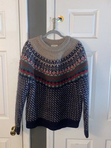 NEW MEN'S XL J CREW NORDIC FAIR ISLE 