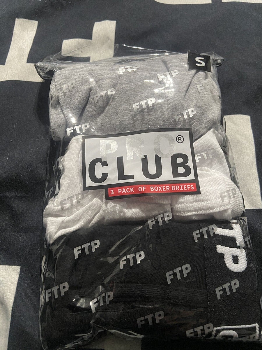 下着・アンダーウェア FTP + PRO CLUB 3 PACK BOXER BRIEFS L FTP Pro Club Boxer Briefs (3 Pack) multi Men's - FW19 - US