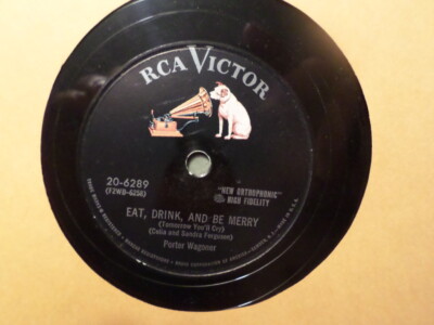 RCA VICTOR 78 RECORD 20-6289/PORTER WAGONER/LET'S SQUIGGLE