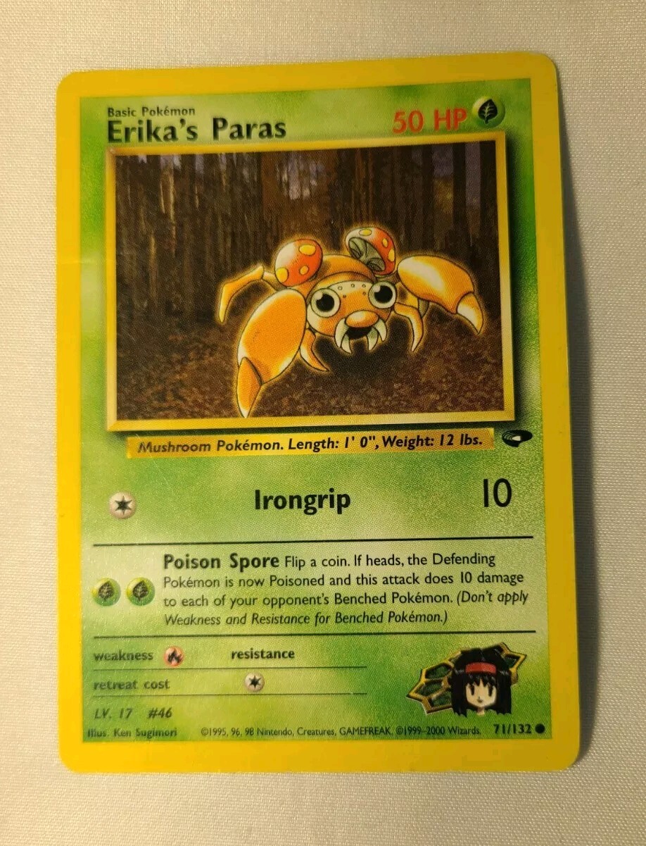 Erika's Paras - Gym Challenge - singles - 71/132 - Pokemon TCG NM