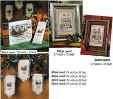 CHRISTMAS MEMORIES & WINTER COTTAGES  CROSS STITCH PATTERN  ONLY   #957
