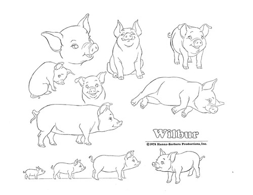 CHARLOTTE'S WEB Model & Character Sheets, 1973 Hanna-Barbera Animated Movie - Picture 4 of 8