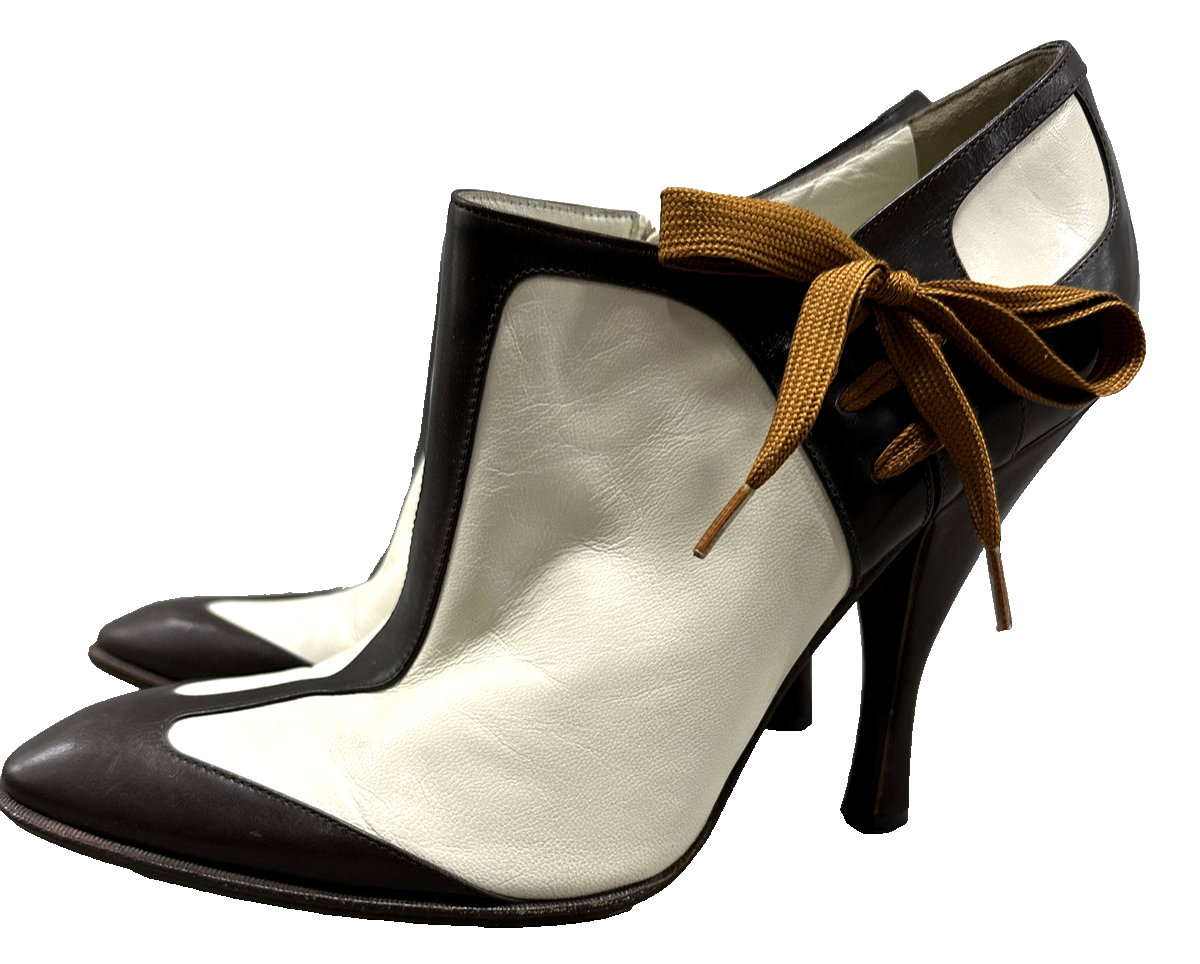 Rari stivaletti da pista Yves Saint Laurent di Tom Ford 2004 stile spettatore 40