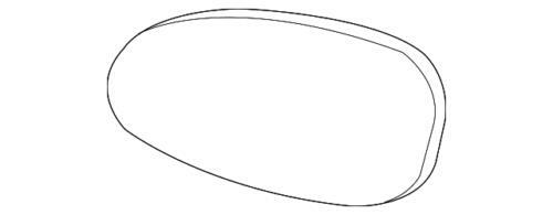 Cristal del espejo retrovisor lado conductor para Chevrolet Impala 2006-2016 (N/P 89046151)