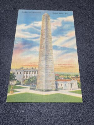 Bunker Hill Monument Boston Massachusetts Postcard￼