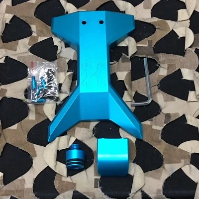 NEW HK Army Universal Paintball Metal Marker Gun Stand - Dust Blue