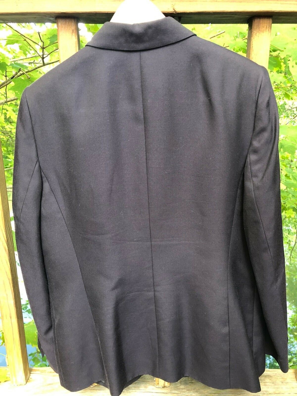 Talbots single breasted two button silk blend nav… - image 6