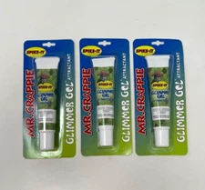 MR. CRAPPIE ' SPIKE IT GLIMMER GEL ATTRACTANT ' SUPER SHINER SCENT - LOT OF 3