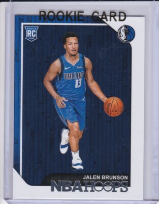 JALEN BRUNSON ROOKIE CARD 2018 NBA Hoops Basketball RC Dallas Mav NEW YORK KNICK