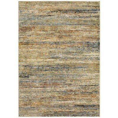 0.9m X 1.5m Blau Und Elfenbein Power Webstuhl Fläche Teppich
