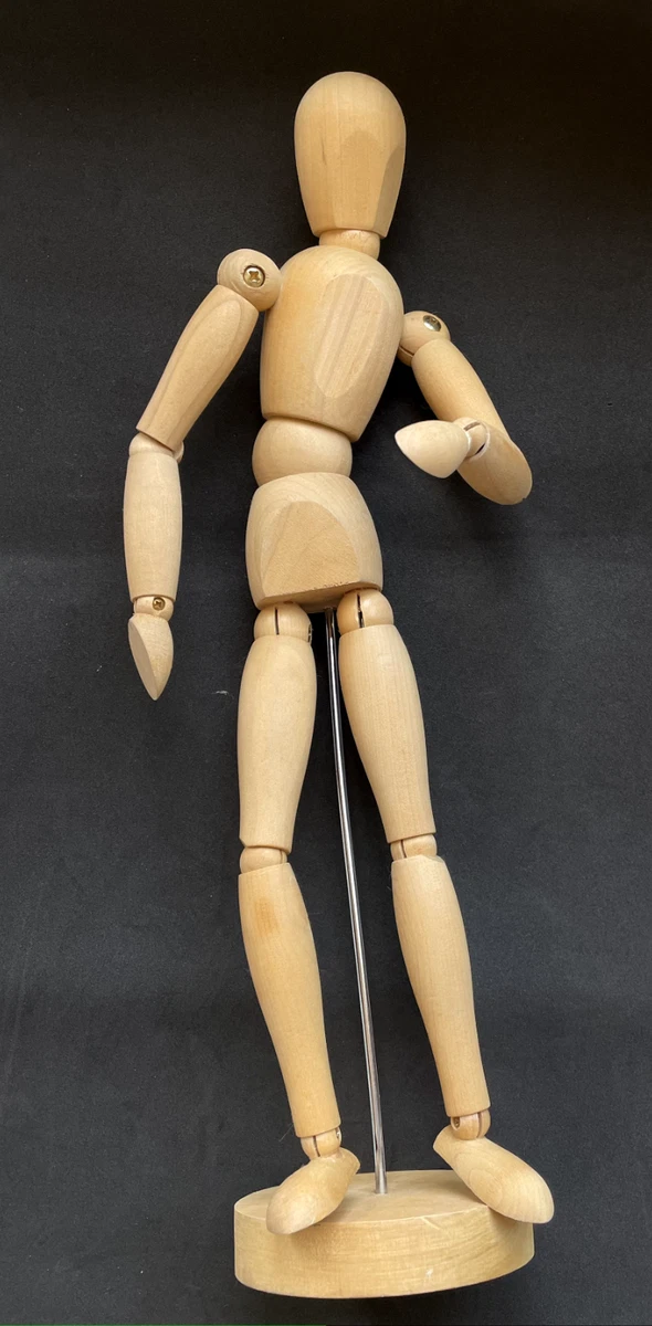 Wooden Poseable Mannequin Model Art Artist Reference Figure Model 12.5” |  eBay