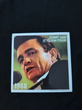 Jonny Cash At Folsom Prison 1968 Bumper Sticker Vinyl Decal 4"x 4"