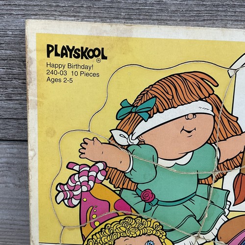 Vintage Playskool Cabbage Patch Happy Birthday 10pcs. children's puzzle ©1991 - Picture 2 of 9