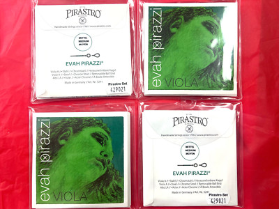 Picture String Ebay 4 x 100% Authentic Evah Pirazzi Viola Strings Set 4/4 up to 16.5