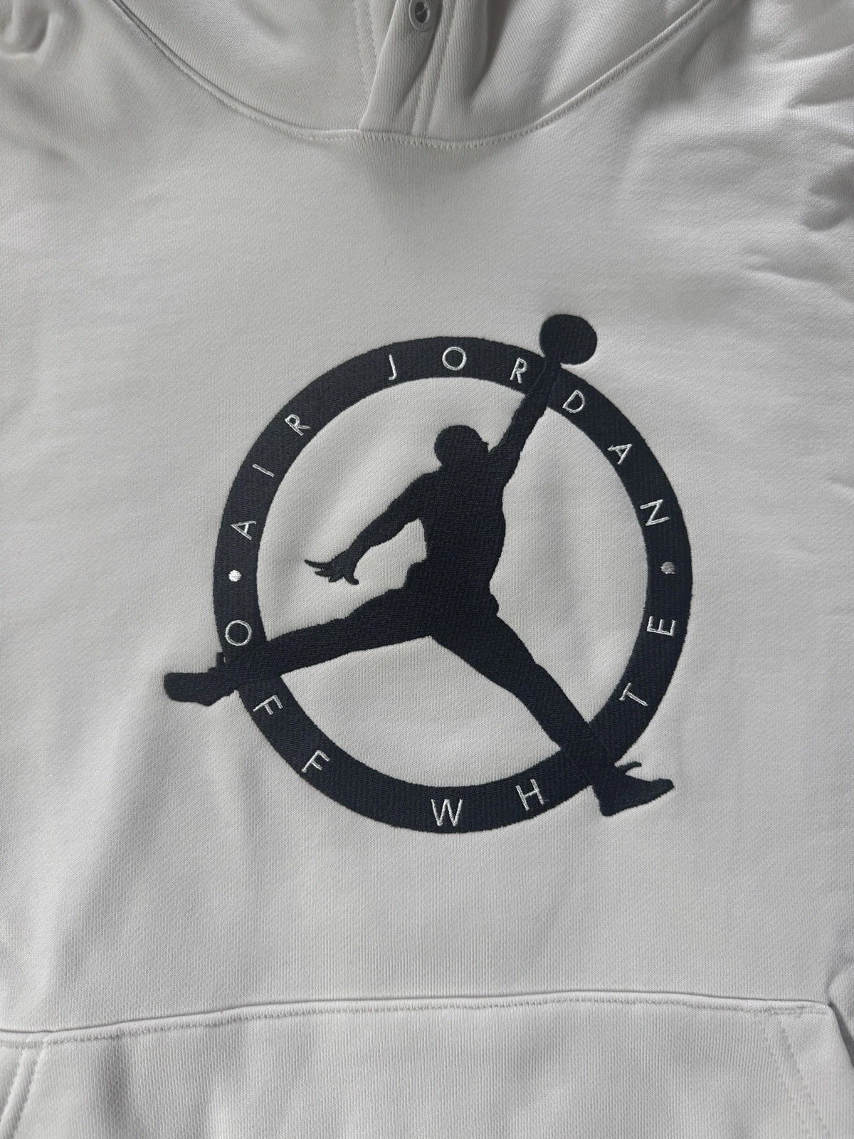 OFF WHITE Felpa con cappuccio Nike X Air Jordan Off White Sail White taglia Large