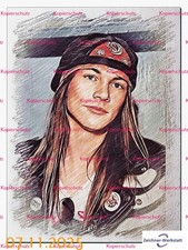 Axl Rose--5C9--Printed Keychain