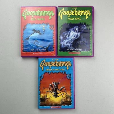 Goosebumps Deep Trouble + Shocker On Shock Street + Scary House Vintage DVD LOT