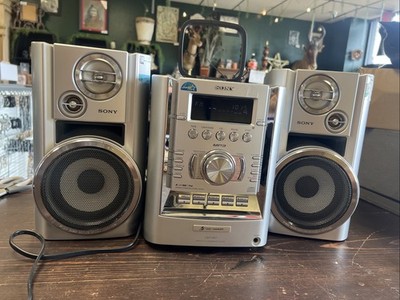 Sony CMT-HP7 Micro Hi-Fi Stereo System Matching Speakers 5 Disc Changers Works!