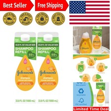 Gentle Tear-Free Baby Shampoo Refill 33.8 fl. oz Pack of 2 - Eco-Friendly