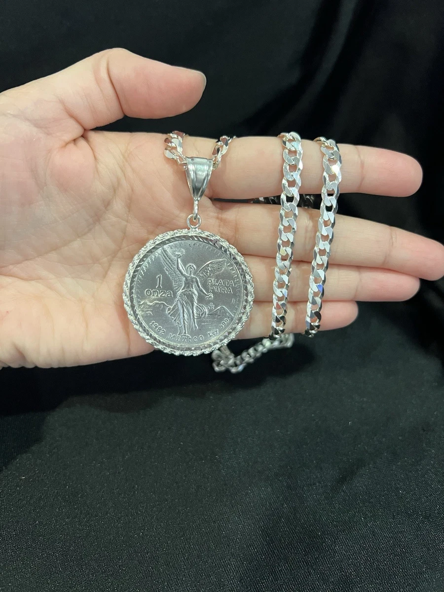 Coins & Money without Stone Sterling Silver Fine Necklaces