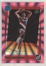 2021-22 Panini Donruss Rated Rookie Holo Pink Laser Greg Brown III #245 07sf