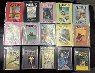 Moebius Jean Giraud Graphic Novel Comic Collection Lot W/ 15 Books Moebius #0-8