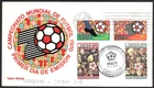 Mexico World Cup Soccer Stamps Cachet FDC First Day Cover, Uruguay 1969