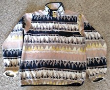 Patagonia Synchilla Fleece Snap-T Jacket Women's Bandicoot Marrow Print Grey L