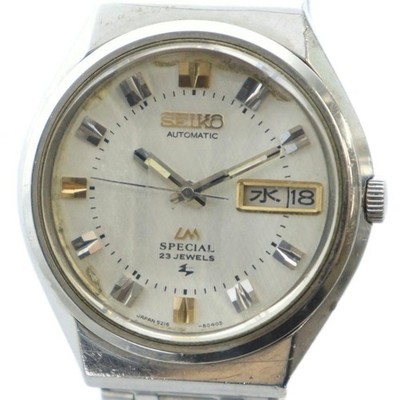 Vintage Seiko LM Lord Matic Special 5216-6030 Day Date Watch Used