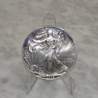 2009 American Silver Eagle 1 oz .999 Fine Silver Dollar - Toned - 31.1g BU