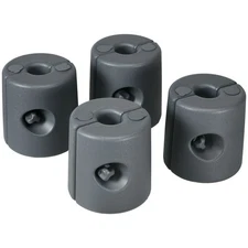 Outdoor Canopy Stabilizers Set of 4 HDPE Fillable 104lb Total Weight Gray