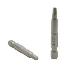 BSQ202-10PK 2# Square Recess Screwdriver Bits - 2 Inch Long - 10