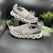 On Cloudswift grey lace up trainers mens uk12 shoe sneaker run comfort