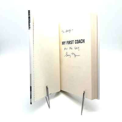 SIGNED My First Coach Gary Myers 1st Ed NFL QB Dads 2017 HCDJ Football Book