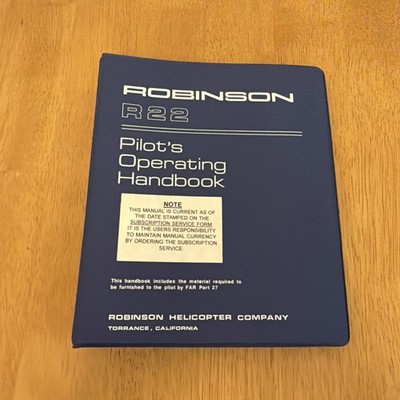 Robinson R22 POH Handbuch