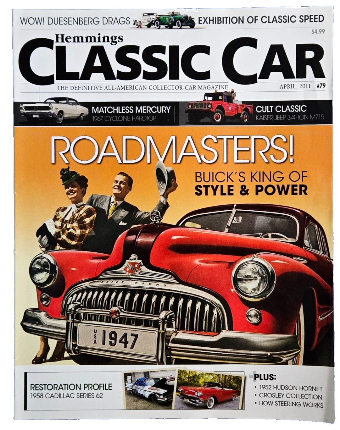 Hemmings Classic Car Magazine: Roadmasters! Buick's King Of Style April 2011