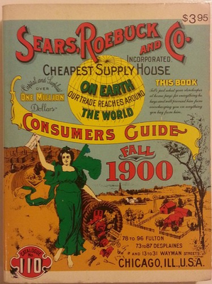 #ad SEARS ROEBUCK AND CO. CONSUMERS GUIDE FALL 1900 CATALOGUE # 110 $100.13