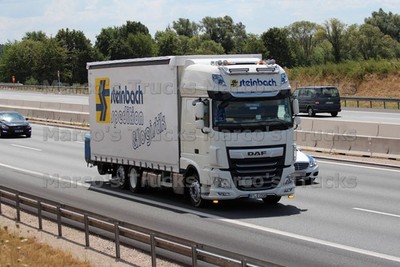 LKW Foto DAF XF Planensattelzug Deutschland weiß steinbach spedition &amp #l2ia