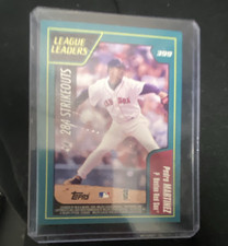 Topps League Leaders Pedro Martinez Red Sox & Randy Johnson Diamondbacks Strike…