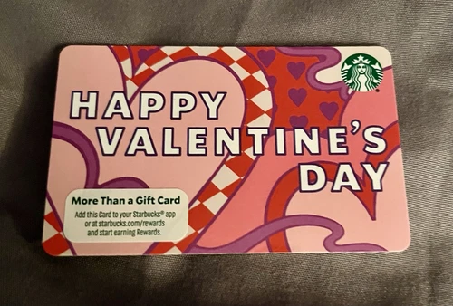 2025 STARBUCKS VALENTINES DAY Gift Card  *NEW*