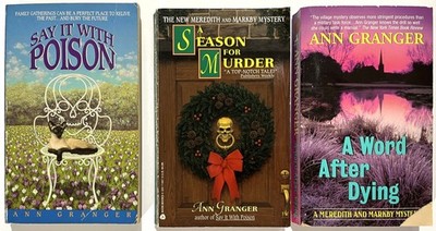 Lot of 3 Ann Granger: Say it with Poison~Season for Murder~A Word After Dying~PB